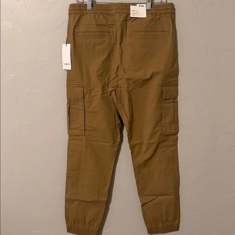 Goodfellow & Co Men’s Tan Cargo Joggers size Medium Long - Picture 4 of 4